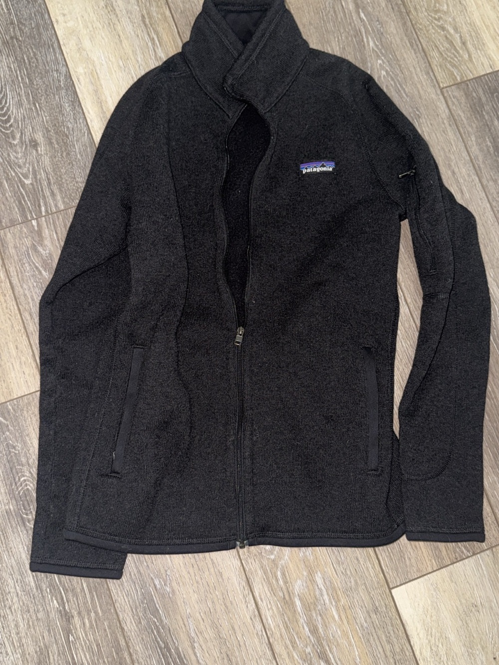 Patagonia Black Full-Zip Sherpa Fleece Jacket